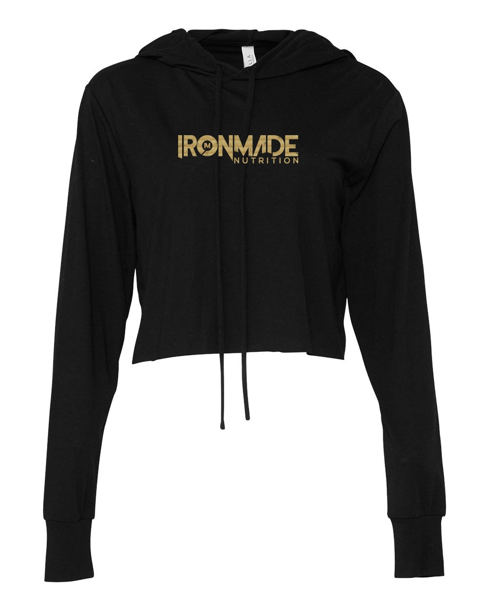 WOMENS TRI-BLEND CROP HOODIE